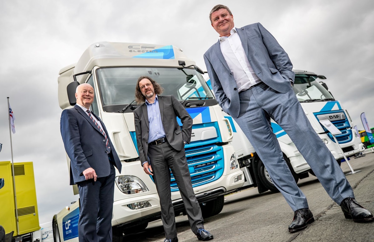 First DAF CF Electric trucks on their way to Wales - Trucking