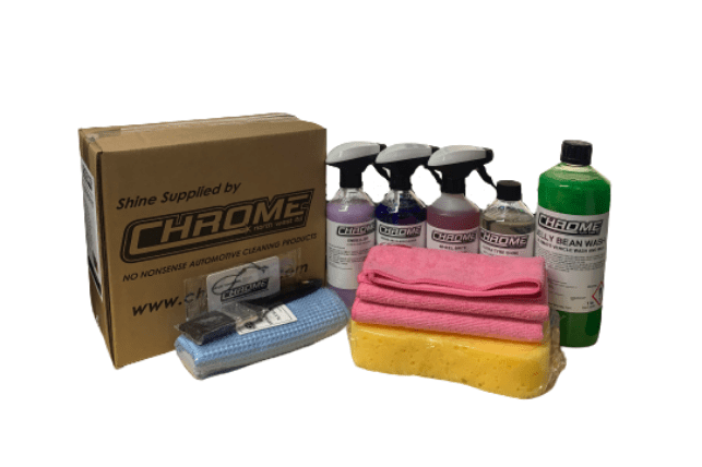 Chrome exterior cleaning kit