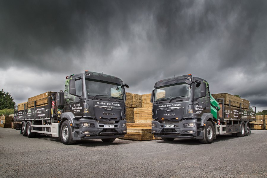 Marthall Tree Products Expands Fleet with New MAN Trucks to Serve North West Timber Market