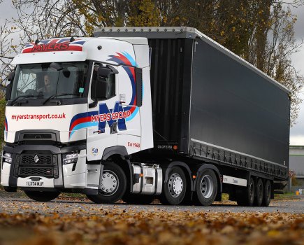 Renault Trucks T High Turbo Compound boosts Myers Transport efficiency.