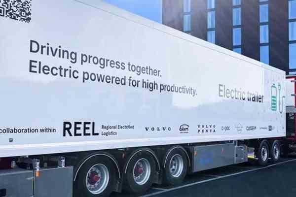 Volvo and Ekeri's new e-trailer prototype enhances electric truck range and efficiency