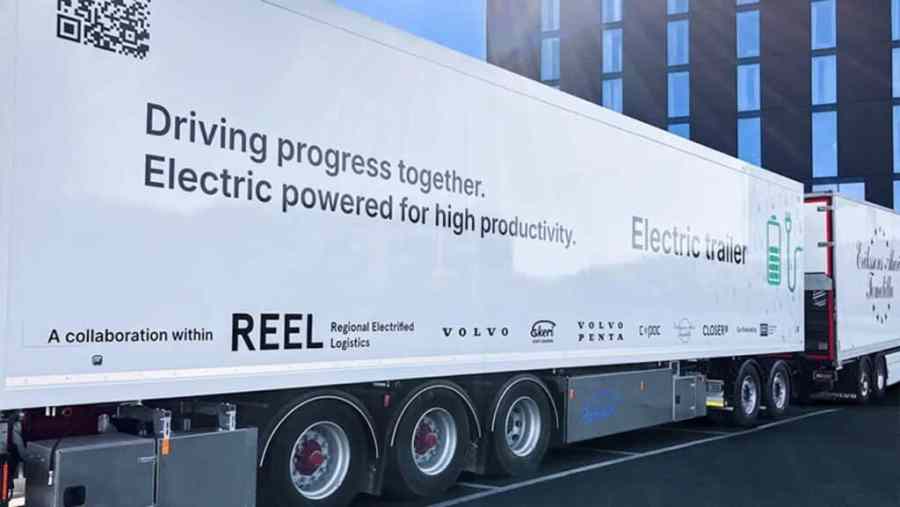 Volvo and Ekeri's new e-trailer prototype enhances electric truck range and efficiency