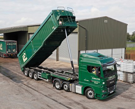 HARSH Hydraulics Power New MAN Artic Tipper for H.Walton