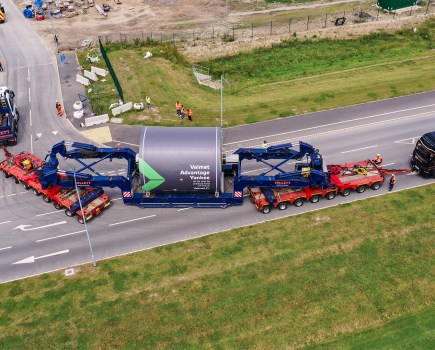 Collett & Sons complete Yankee dryer transport to new Deeside facility