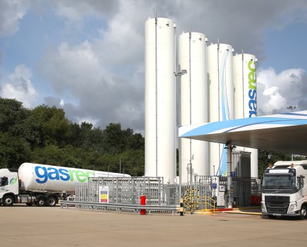 Proposed Bio-LNG refuelling station in Spalding planned by Gasrec and FreshLinc for public HGV access.