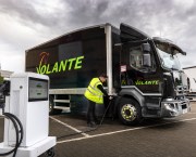 Renault Trucks diesel and electric commercial vehicles supplied by Vertellus to Volante and John Palmer Carpets.