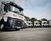Renault Trucks T480 Turbo Compound tractor units delivered to KJ Transport by RH Commercial Vehicles.